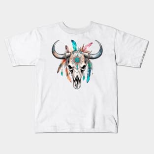 Boho Skull Kids T-Shirt